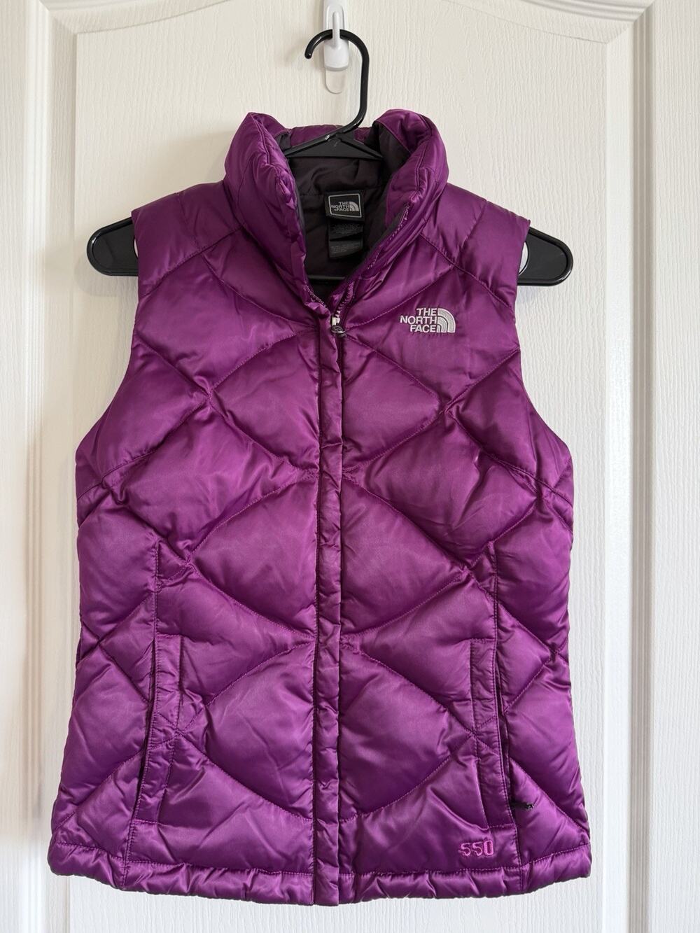The North Face TNF Aconcagua 550 GOOSE DOWN Puffer Vest Women's XS Purple